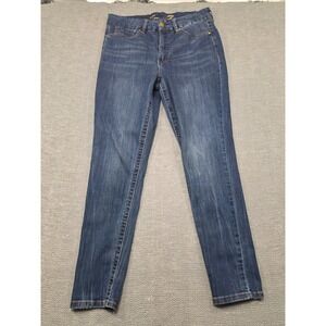 Seven7 Tummyless High Rise Skinny Jeans Friday Dark Wash Womens 14 MY1975DE